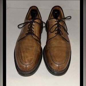 Allen Edmonds Wilbert Derby Dress Shoes Mens 10.5 C Brown Leather Rubber Sole